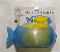 BLUE FISH BATH LOOFA H SET