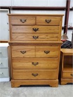 OAK CHEST-ON-CHEST