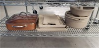 COPPER ROASTER, ASSORTED MICROWAVABLE PANS