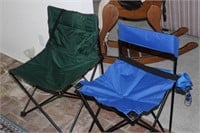 Lot of 2 Folding Camping Chairs