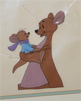 Winnie The Pooh Cartoon Cel Signed Authenticated