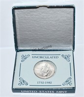 U.S. 1982 George Washington .900 Silver .50 Cents