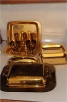 Gold Brass Serving Dishes