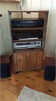 JVC STEREO + PAIR OF PARADIGM SPEAKERS + STAND