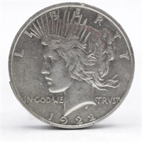 1922-P Peace Silver Dollar - XF