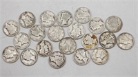 (21)1918-1945 Mercury Dimes