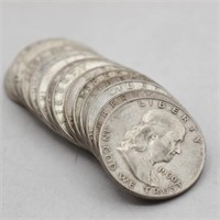 (14) 1960-1963 Franklin Half Dollars