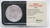 2001 Silver American Eagle Dollar