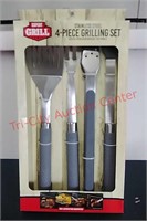 New Stainless Steel 4pc Grill Set