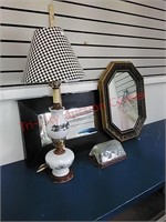 Wall light fixture, lamp  & mirrors
