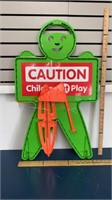 New Caution Children at Play Sign