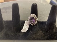 AMETHYST GERMAN SILVER