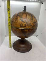 Vintage Olde World Globe Mid Century Ice Bucket