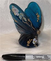 (ST) Fenton hand painted butterfly
