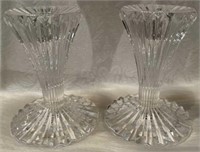 (ST) Waterford crystal candle holders