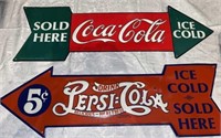 ST) Coca-Cola and Pepsi cola arrow advertisement