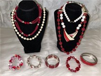 (ST)  Assortment of beautiful costume jewelry