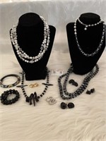 (ST) Assortment of black and white costume