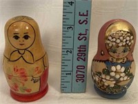 (A) Two Small Russian Nesting Dolls