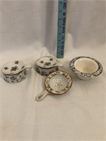 A) Porcelain Tea Bag Strainers/Holders
