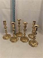 A) Six Brass Candle Sticks