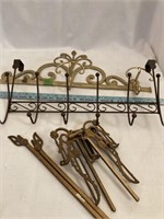 A) Brass wall Rack and more