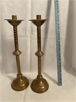 B) Tall Brass Candle Sticks