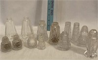 (C) Several Sets of Cut Glass Salt and Peppers