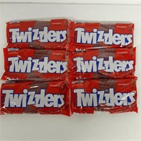 6 PCS OF 453G TWISTS TWIZZLERS STRAWBERRY CANDY