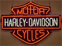 Harley Davidson neon sign