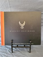 Harley Davidson books and art case