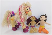 2 Groovy Girls Dolls and Groovy Girls Horse