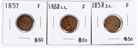 Coin 3 Flying Eagle Cents Very Good - Fine