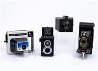 Lot of Vintage Cameras Kodak 2A Folding Brownie +