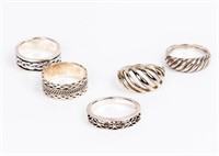 Jewelry Lot of 3 Sterling Silver Rings