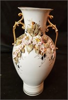 Fenix Vase w/Raised Floral Design