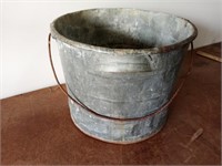 Vintage Galvanized Bucket w/ Pouring Handle