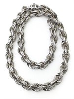 Sterling Silver Rhinestone Necklace