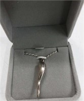 Sterling Italian Horn Necklace TJC