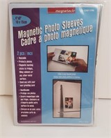 NEW- 4"x6" Magnetic Photo Sleeves - 2 Pcs