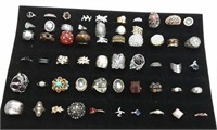 Over 55 Assorted Rings T16C