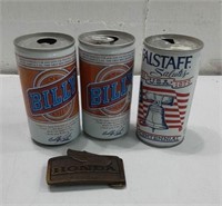 Collectible Beer Cans & Belt Buckle T14F