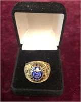 10K Gold U.S. Navy Ring(18.5g)