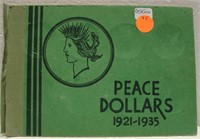 10 SILVER PEACE DOLLARS - 1922-1926