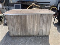 Wood box W/ SHINGLED TOP