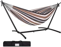 Double Hammock With Stand Coffee