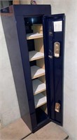 Navy blue gun cabinet