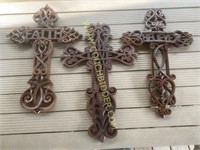 Set of 3 decorative crosses by Elements