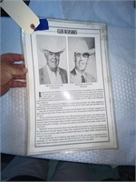 Laminated Photo w/Info-Clem McSpadden