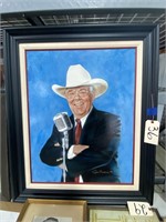 Painting of Clem McSpadden by Dave Merrick